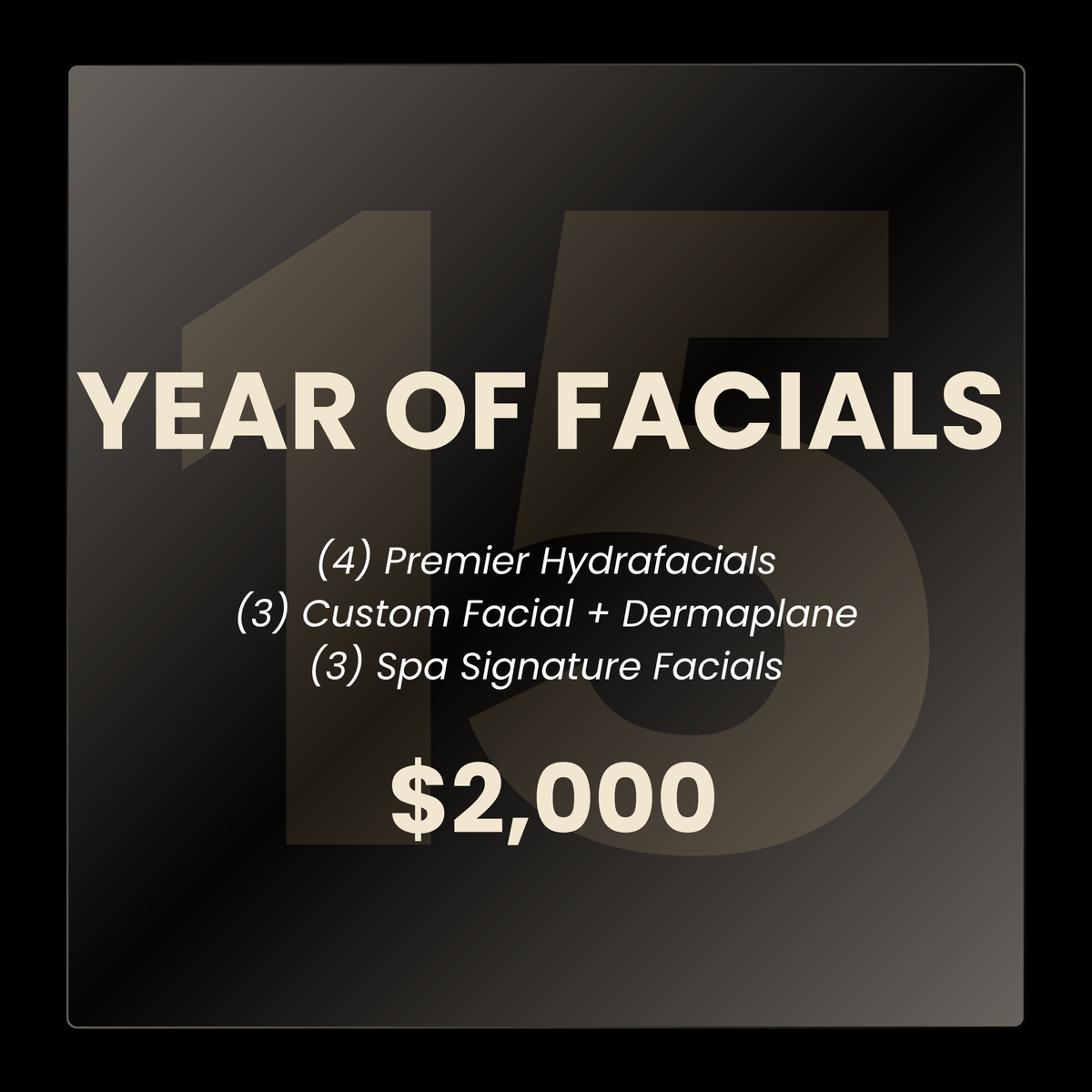 Year of Facials