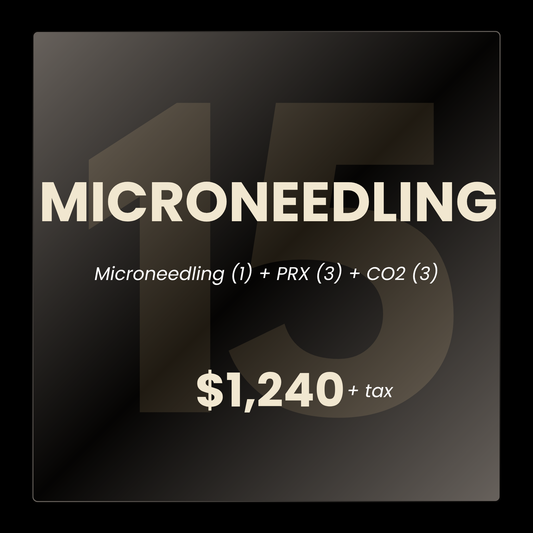 (1) Microneedling + (3) PRX + (3) CO2